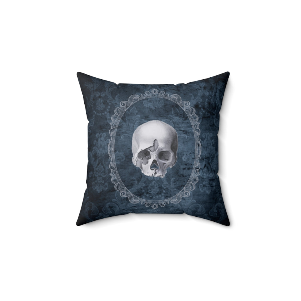 Victorian Skull/Skeleton Throw Pillow, Gothic Home, Victorian Grunge