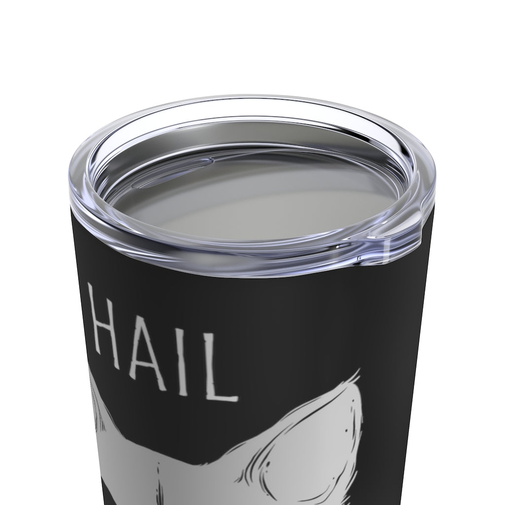 Hail Freyja Tumbler, 20oz Insulated Travel Mug, Stainless Steel, Norse Pagan Freya Mug, Freyja's Cats, Witchy Cup, Kitty Magic