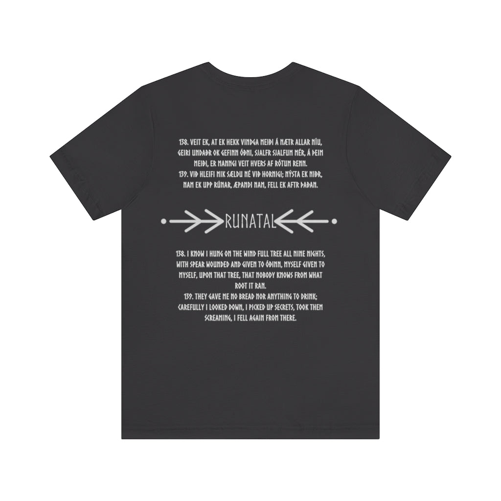 Danheim Runatal Lyrics Unisex T-Shirt, 100% Cotton, Front and Back Print