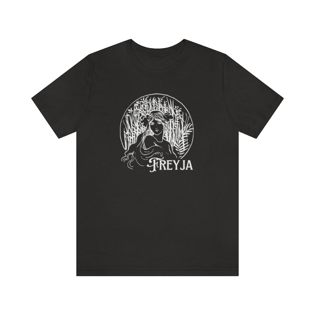 Freyja Unisex Jersey Tee, Freya T-Shirt, Shield Maiden, Norse Pagan Goddess, Frigg, Freja