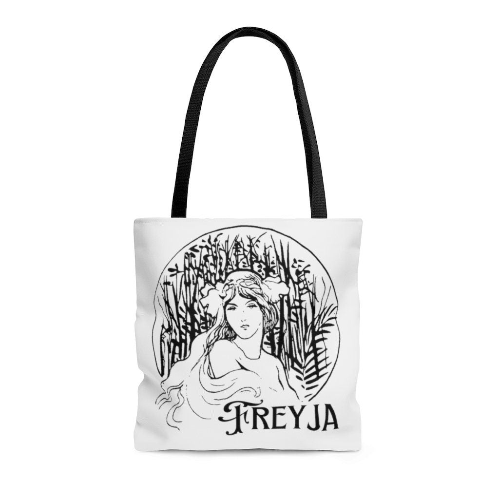 Freyja Tote, Beautiful Freya Bag, Norse Goddess of Love and War, Scandinavian Pagan, Feminine Shield Maiden, Valkyrie Bag