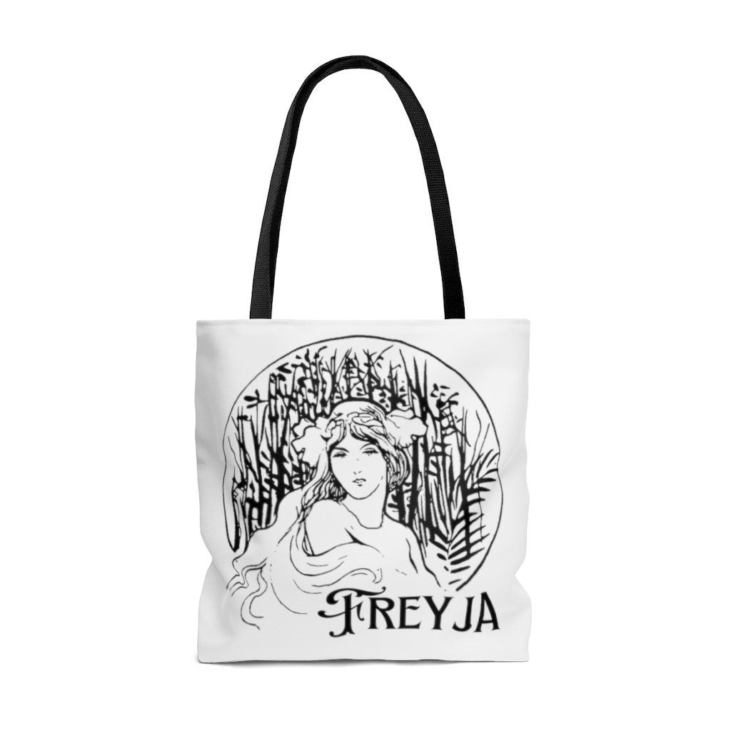 Freyja Tote, Beautiful Freya Bag, Norse Goddess of Love and War, Scandinavian Pagan, Feminine Shield Maiden, Valkyrie Bag