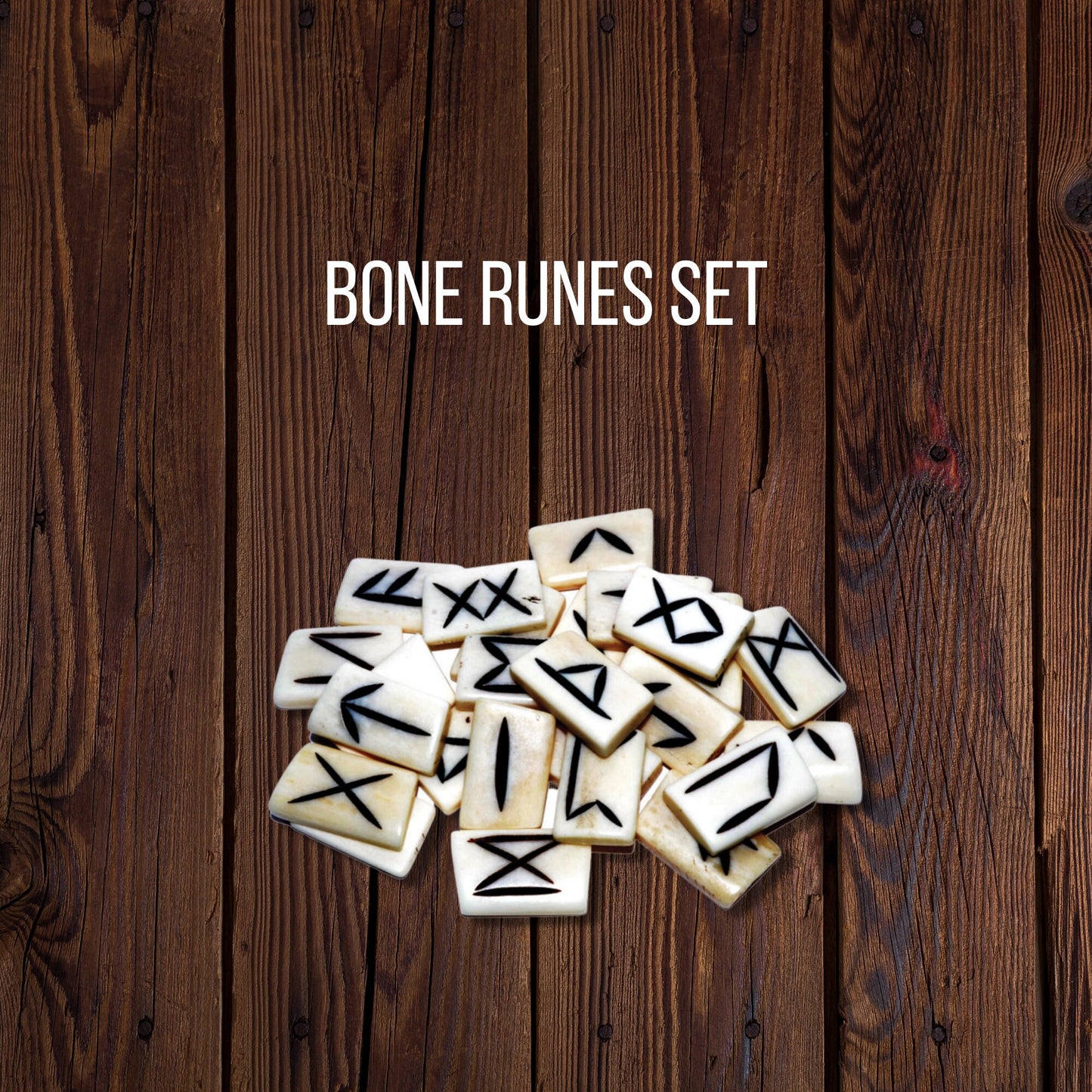 Bone Runes Divination Set, Elder Futhark Runes, Odin's gift, seidr Norse Paganism, Ancient Nordic Fortune Telling